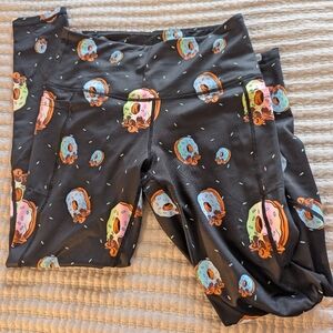 Women's L Donut Skull Tights